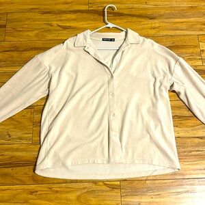 Cream Button Up Sweater.